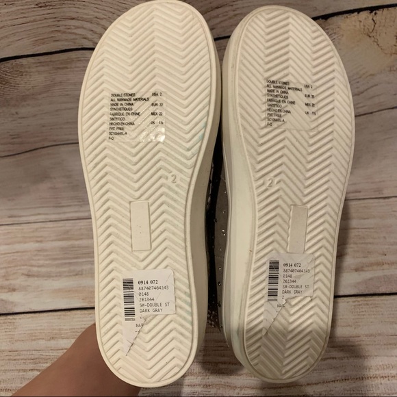 Stuart Weitzman Double Stones Sneakers Dark Gray - Picture 7 of 10